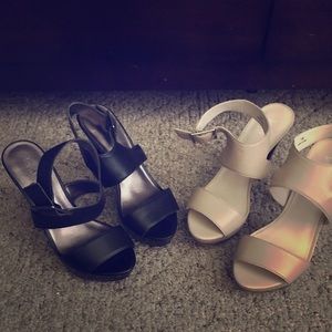 Two Levity open heels - *NEVER WORN*